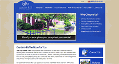 Desktop Screenshot of gardenhillapts.com